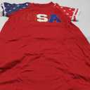 YI XIANG RAN 4th of July Dress Women: American Flag Dresses USA Stars Stripes Shirt Patriotic Tshirt Summer Sundress L
