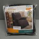 Ruaozz Recliner Sofa Covers Recliner Chair Covers Couch Covers for Reclining Couches with Pockets Washable Furniture Protector with Elastic Bottom (1 Seater-X Large, Chocolate)