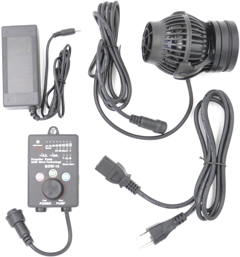 Jebao SOW Wave Maker Flow Pump with Controller for Marine Reef Aquarium (SOW-15)