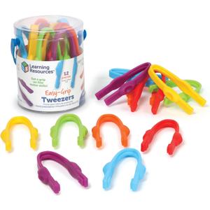 Learning Resources Easy-Grip Tweezers - Sensory Bin Tools, Tongs for Kids, Fine Motor Skills, Montessori Grabber Tool, Toddler Activities, School and Teacher Supplies, Daycare Essentials