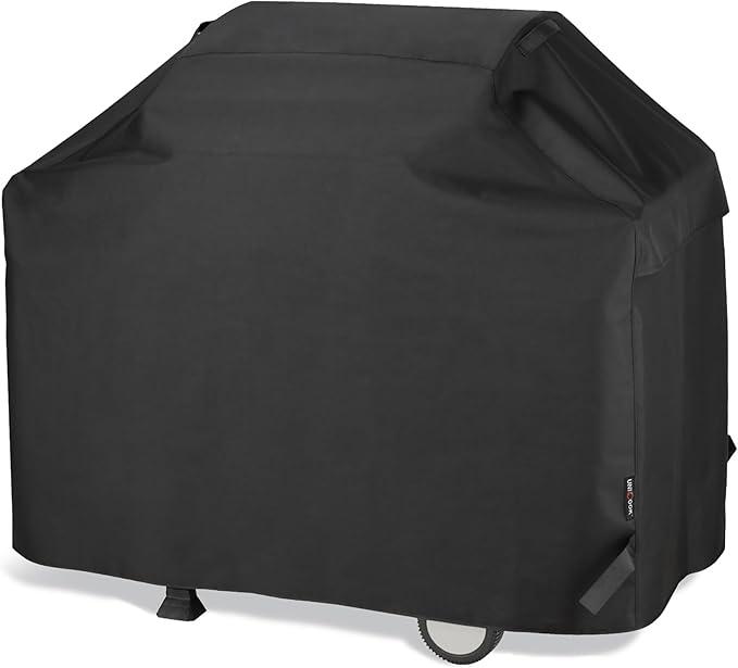 Unicook Grill Cover 55 Inch for Outdoor Grill, Heavy Duty, Waterproof, Fade Resistant, BBQ Cover with Handles/Straps/Air Vents, Compatible with Weber Charbroil Nexgrill Gas BBQs etc