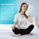 Ear Piercing Pillow with Foam Plug for Side Sleepers-Ear Pillow with Off Center and 4.7"X3.2" Large Ear Hole for Ear Pain/CNH, Soft CertiPUR-US Memory Foam, Cooling Removable Cover, Travel 16"X11"X4''