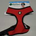 Furhaven Adjustable Padded Mesh Dog Harness - Red, Large