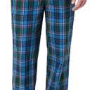 Amazon Essentials Men's Cotton Poplin Straight-Fit Pajama Pants with Drawstring Elastic Waist (Blue, M)