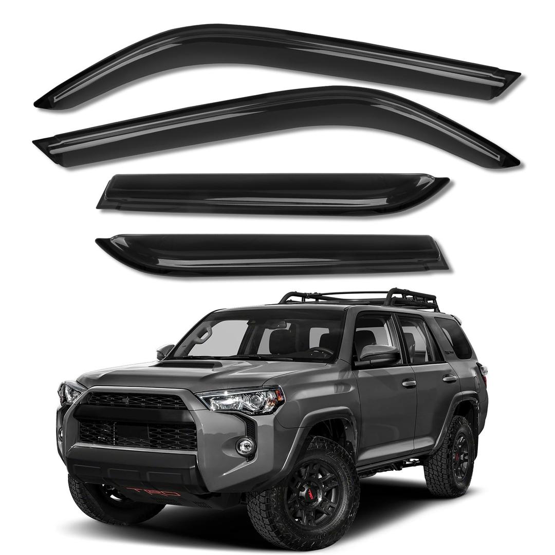 KYX Rain Guards for Car Windows, Outside Mount Window Visors Rain Guards Fit for Subaru Forester SK 2019-2024, Extra Durable Window Deflectors, Vent Visors 4 Pieces SUB27