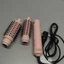 3 in 1 Rotating Hair Dryer Brush, Negative Ionic Professional Brush Blow Dryer with Detachable Brush(2" & 1.5"), 3 Heats and 2 Speeds Rotating Hot Air Brush for Curling, Straight, Drying