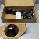 Hypool Desk Lamp w/A19 E26 LED Bulb for Home Office Eye-Caring Metal Extra Tall Swing Arm High Intensity Clamp Flexible Gooseneck Side Table Working Reading Computer Workbench 5000K White Light