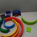 Wooden Rainbow Stacking Toy - 12 Pieces Extra Large Montessori Wooden Stacking Arch Educational Toys, Nesting Puzzle Building Blocks for Kids Toddlers (Rainbow Stackers)