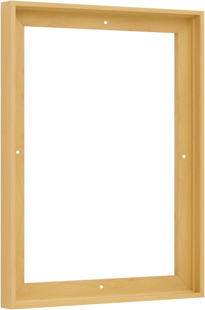 Pixy Canvas Floater Frame 20x24 for 0.75 inch Deep Canvas Paintings/Canvas Prints/Wood Canvas Panels/Wall Art/Wall Decor/Home Decor/Artwork, (Light Maple, 20 x 24 inch, Portrait)