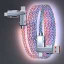 66W 4 in 1 LED Light Up Charging Cable,3.3FT RGB Colorful Gradual,Fast Charging Cord Lighting/Type C/USB A Cable USB A to USB C Cable,for Phone17 16 15 14 Mac,Samsung S24 S23 S22