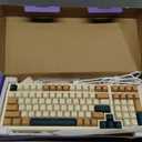 Qisan Wireless/Wired Mechanical Keyboard, Triple Mode 2.4G/USB-C/BT Wireless Gaming Keyboard, 100 Keys (98%) US Layout Brown Switch Rechargeable RGB Backlit Keyboards | Brown Combo