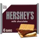 HERSHEY'S Milk Chocolate Candy Bars, Halloween Candy, 1.55 oz (6 Count) (EXP 10/01/26)