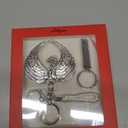 2 x Keychain for Women, Girl Charms for purse, Cute decorative Guardian angel wings, Cute keychains for Women. (Gray)