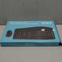 Wireless Keyboard and Mouse Combo,2.4G Full Size Wave Keys Ergonomic Keyboard with Wrist Rest for Natural Typing, 3 DPI Adjustable Ergonomic Silent Mouse for Computer/Laptop/Windows/Mac (Gray)