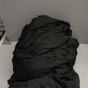 Lemict Black Tablecloths 96x30 Inch Table Cloths for 8 Foot Rectangle Tables, Wrinkle Resistant Washable Rectangular Spandex Fabric Table Cover for Vendor Dining Wedding Banquet Camping Party - 6 Pack