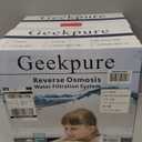 Geekpure 5 Stage Reverse Osmosis RO Drinking Water Filter System with Booster Pump Extra 4 Filters-75GPD