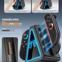 Switch 2 Controller Charging Dock for 2025 Nintendo Switch 2 JoyCon, Ergonomics & Magnetic Charger Station for Switch Joycon 2 Controllers, Fast Charger Stand with RGB Lighting for Joy-Con Accessories (Black)
