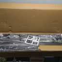 OLEVS Full Bed Frame with Headboard Metal Platform Bed Full Size with USB Charging Station and LED Lights, No Box Spring Needed