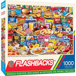 MasterPieces Kids Favorite Foods 1000-Piece Jigsaw Puzzle - Eco-Friendly Matte Finish - 19.25"x26.75" 