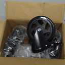 Stem Caster Wheels 3 Inch Heavy Duty Set of 4, 3/8"-16 x 1 Threaded Stem, Locking Swivel Casters for Cart, Furniture, Industrial