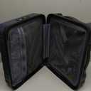 Lekesky 16 Inch Underseat Carry On Luggage Airline Approved, Small Hard Shell Suitcase with TSA Lock Spinner Wheels, Lightweight Personal Item Carry-On for Travel, Beige-Brown