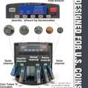 USD Coin Counter Machine with LCD Display,Coin Sorter and Wrapper Machine,Sorts 1￠5￠10￠25￠$1 up to 300 Coins/min,2000-coin Capacity,Business Grade,5 Bins&5 Tubes,Automatic Wrapper (Matte Black)