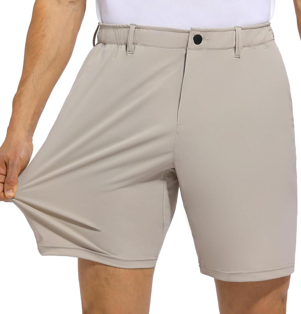 Men's 7 Inch Inseam Stretch Golf Shorts Quick Dry Lightweight Dress Casual Athletic Shorts with 5 Pockets (36)