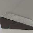 Gardner Pet Dog Stairs for Small Dogs 16.5" H, 2 in 1 Transformable 3-Step Pet Stairs and ramp, Dog Steps for Couch (13-20 in) with Durable Non-Slip Waterproof Cover and CertiPUR-US Certified Foam (Grey)