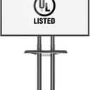 NB Mobile TV Cart, UL Listed, Rolling TV Stand with Wheels for 32 to 75 Inch LCD LED OLED Plasma Flat Panel Screens up to 100lbs (Black)