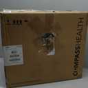 Carex 4.5 Inch Raised Toilet Seat with Arms, Elongated Toilet Seat Riser, 300 lbs Capacity, Elevating and Raising Seat for Elderly and Handicap, Universal, Slip-Resistant with Padded Handles, White