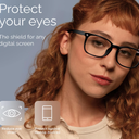 livho High Tech Blue Light Glasses - Advanced Blue Light Blocking Computer Glasses - Screen Fatigue & UV Protection, Black
