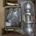 (4 Sets) All Keyed Same Entry Door Knob and Single Cylinder Deadbolt Combo Set, Satin Nickel Exterior Door Knobs with Lock and Keys for Entrance and Front Door