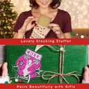 2 x Cheerleader Ornaments - Cheerleader Gifts for Girls, Senior Night Cheerleaders - Cheerleading Christmas Ornament for Girls Teens, Captain Team, Women - Pink White Christmas Ornament 2025