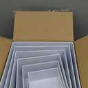 6 PCS Buffet Risers, Large Food Risers for Buffet Table, Display Stand Shelf for Party, Catering, Jewelry & Collectibles, White Acrylic Nesting Boxes for Food Display (10" 9" 8" 7" 6" 5")