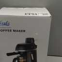 Coffee Machine, 3.5 Bar Espresso & Cappuccino Machine with Steam Wand, Compact Design Coffee Maker for Latte, Safety Lock & Tritan Cups, 800w, Black