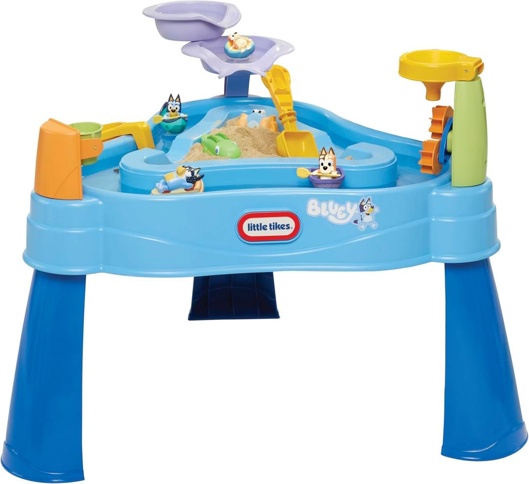 Little Tikes Bluey Water Table with 6 Accessories, Bluey Active Play, for Boys and Girls Ages 1-6 Years