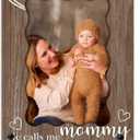 SIXEIGHT Mommy Photo Frame from Daughter Son He Calls Me Mommy Picture Frame Wooden Photo Frames with Stand Mothers Day Birthday Gifts for Mom Wood Bedroom Desk Decor 4x6 Photo Frame-A06, 8 x 5.7 inches