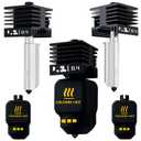HzdaDeve 3 Pack 0.4MM Hotend for P2S/X2D/H2S/H2D/A1/A1 Mini Combo Print Head Hot End Kit Extruder High-Temperature Removable Hardened Steel Nozzle Silicone Cover Heater Sink for Bambu Lab 3D Printer