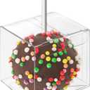 Vowcarol Cake Pop Boxes 50 Pack Single Cake- Pop- Box With Hole 2" x 2" x 2" Small Gift Boxes Candy Boxes Mini Plastic Boxes Treat Boxes