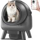Self Cleaning Litter Box for Multiple Cats  Automatic Cat Litter Box with App Control CJ2 (GREY 02)
