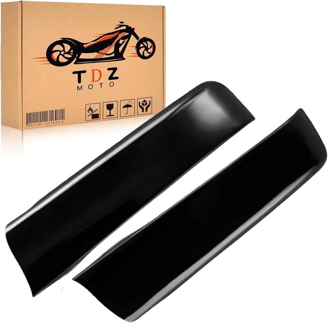 TDZ 2014-2023 Saddlebag Filler Panels for Harley Davidson Touring Electra Glide Road Glide Road King Street Glide Models Black