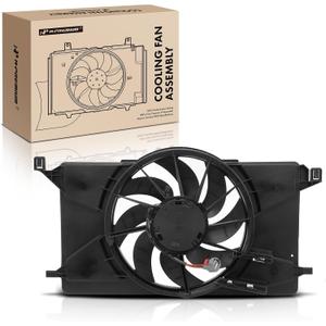 A-Premium Engine Radiator Cooling Fan Assembly Compatible with Select Ford Models - Focus 2012-2018 - Replace# BV6Z8C607K