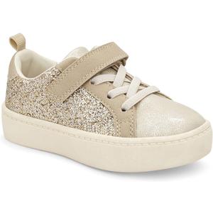 Carter's Girls' Perrie Sneakers (9 Toddler, Gold)