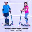 Aero Scooter for Kids 5-8 | Dynamic Lights, Hand Brake & Shock Absorption | Boys Girls 2 Wheels Kick Scooter | Foldable & Height Adjustable