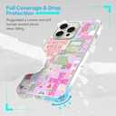 Classic Religious Sayings Phone Case Fit for iPhone 15 Pro — Wireless Charging Pink Aesthetic Cross God Jesus Phone Cover Gift for Boy Girl Men Women