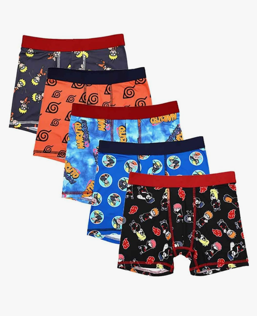 Naruto Shippuden Character Print Multipack Boys Boxer Briefs Underwear
size 10