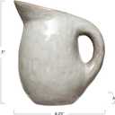 Neutral Reactive Glaze Stoneware Pitcher 8.25"L x 6"W x 9.5"H 64 oz.
