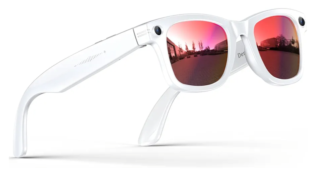 Smart Glasses with Camera, 800w Anti-Shake Camera Glasses, Ai Real-Time Translation, Ai Object Recognition, Voice Assistant, IP67 Sunglasses for Men Women Suitable for Driving and Outdoor Activities