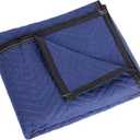 Packing & Moving Blanket - 80" x 72" 40 lb/dz - Professional Quilted Shipping Thick Furniture Pad (Blue 12 Pack)