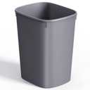 CEROELDA Small Bathroom Trash Can, 2.6 Gallon Slim Mini Garbage Can Small Trash Bin Plastic Waste Basket for Dorm Room, Bedroom, Office, Toilet (1 Pack-Grey)